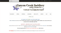 Desktop Screenshot of canyoncreeksaddlery.com